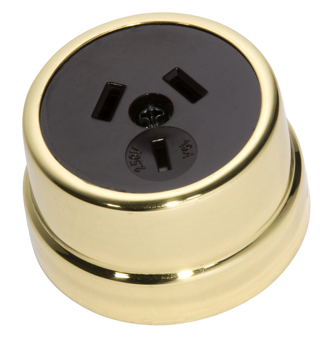Tradco Traditional Socket Polished Brass Brown 5479