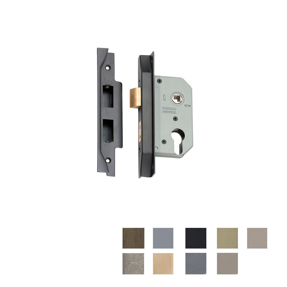 Tradco Rebated Euro Mortice Lock - Available In Various Finishes and Sizes