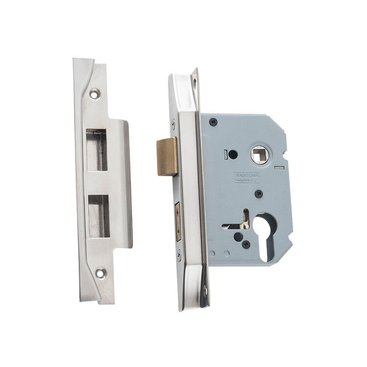 Tradco Rebated Euro Lock - Available In Various Finishes | Keeler Hardware