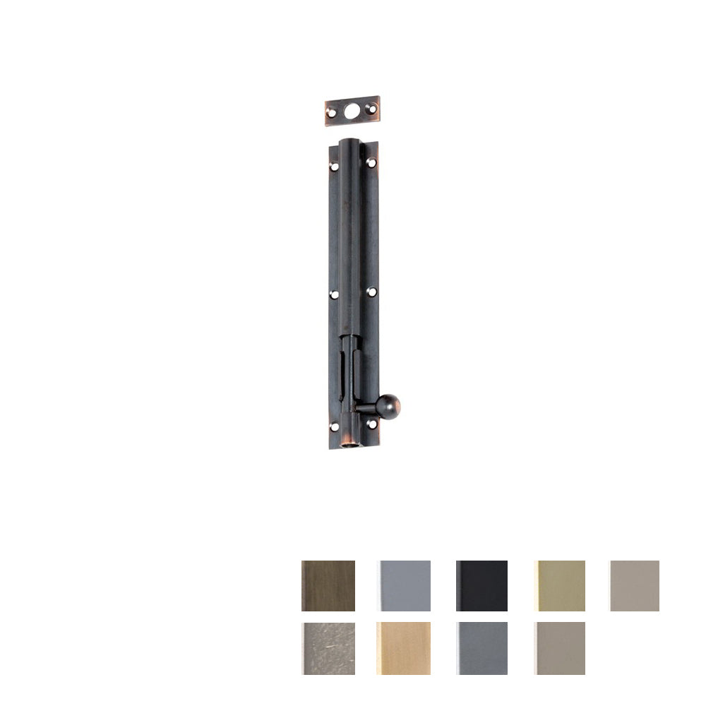 Tradco Barrel Bolt Long Throw 30mm - Available in Various Finishes