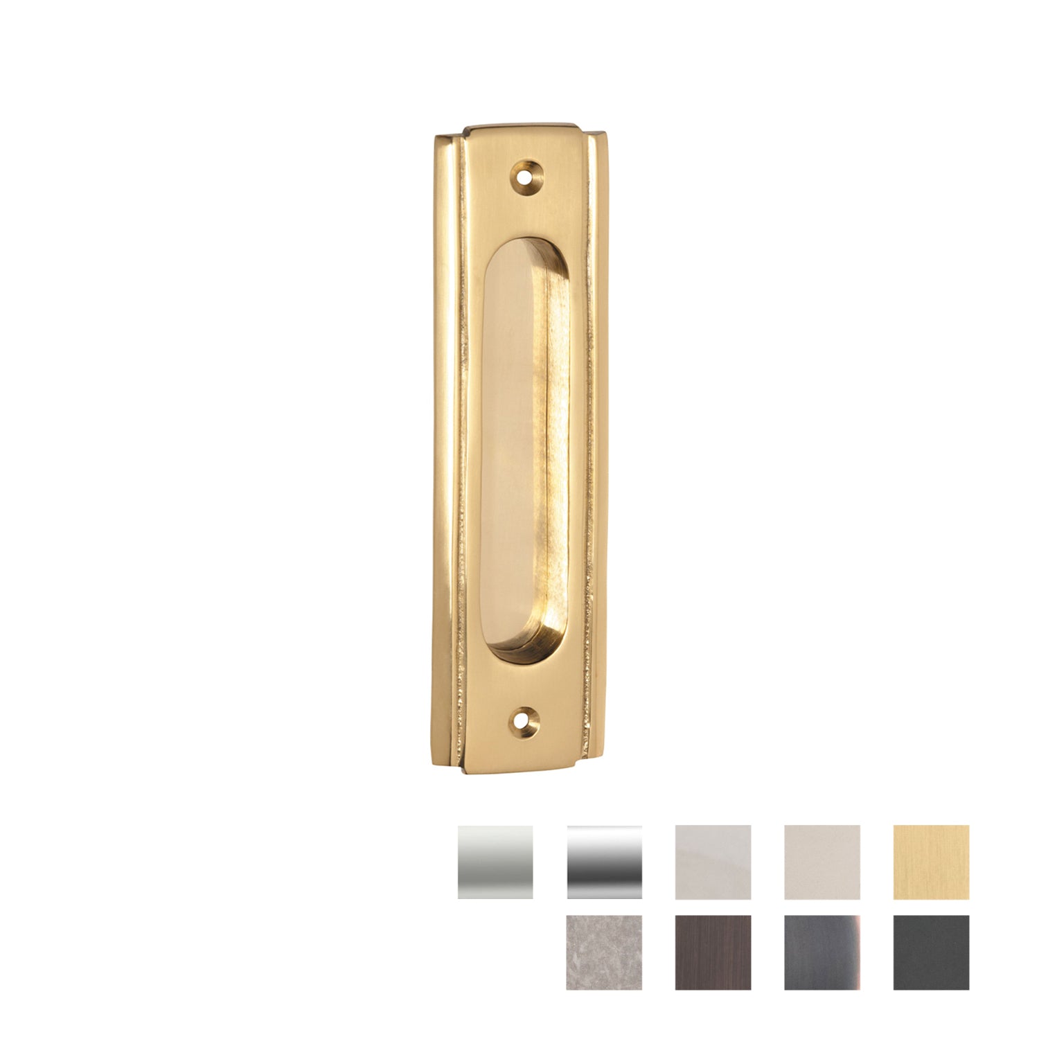 Tradco Traditional Flush Pull 150mm - Available In Various Finishes