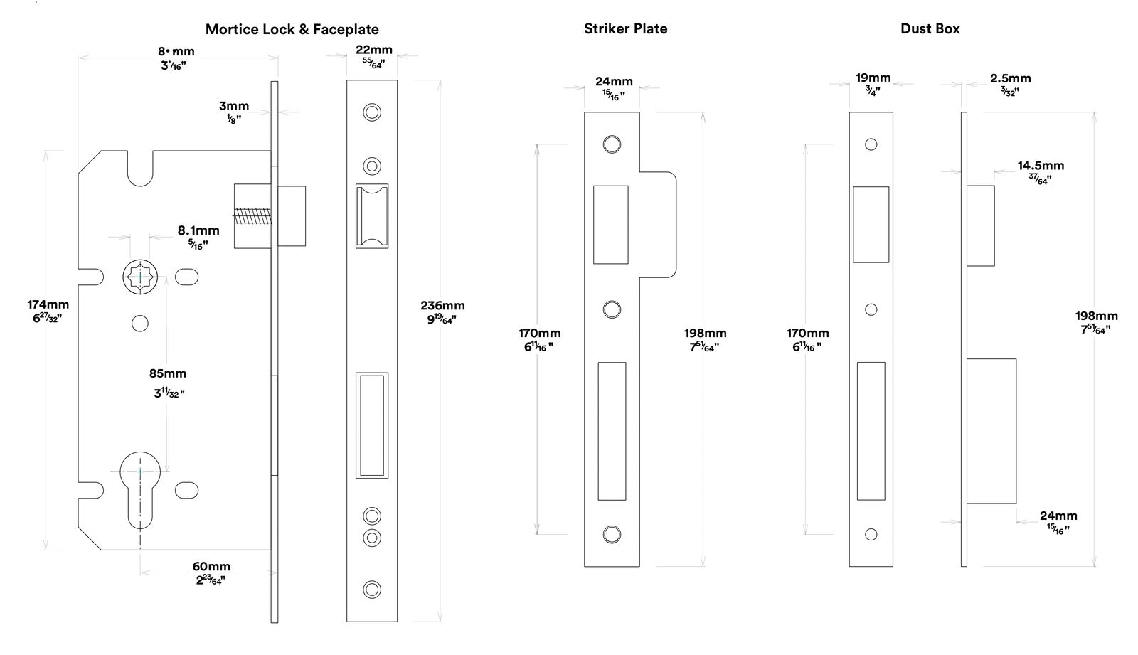 Iver Sarlat Door Lever Handle on Round Rose Entrance Kit Key/Thumb - Available in Various Finishes