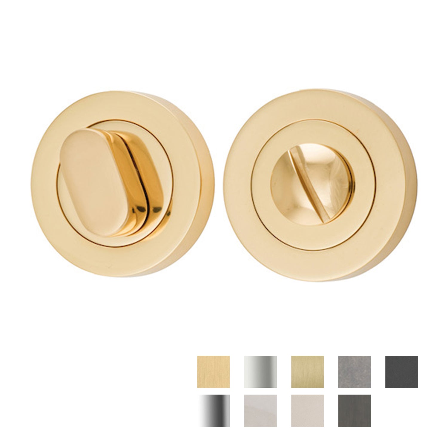 Iver Oval Privacy Turn Round 52mm - Available in Various Finishes