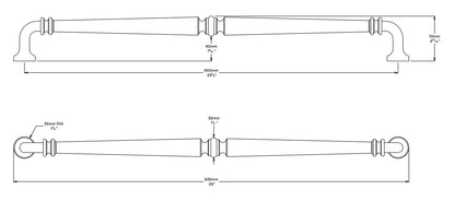 Iver Sarlat Door Pull Handle - Available in Various Finishes and Sizes