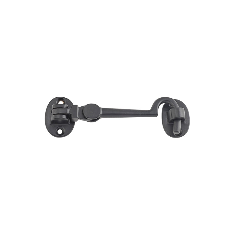 Tradco 9676 Oval Cabin Hook Matte Black 100mm
