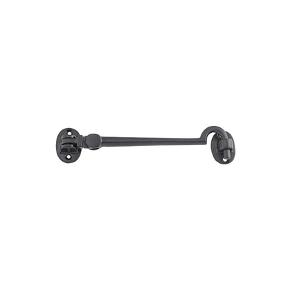 Tradco Oval Cabin Hook Matte Black 150mm 9677