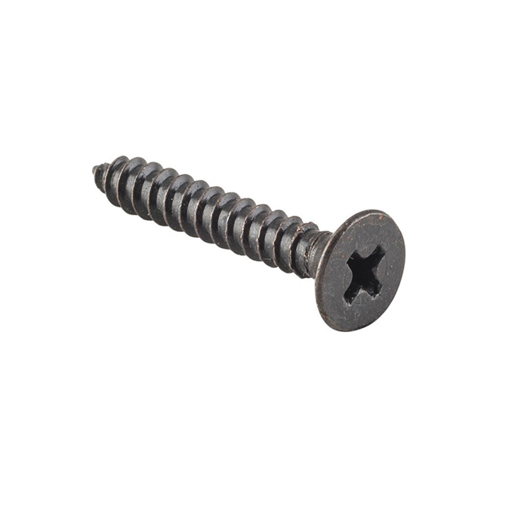 Tradco Hinge Screw 25x8 Matt Black Pack of 50 - Available in Various Sizes