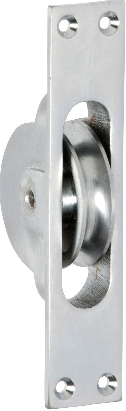 Tradco Sash Pulley Satin Chrome 25x125mm TD1683