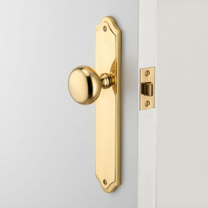 Iver Cambridge Door Knob on Shouldered Backplate Matt Black