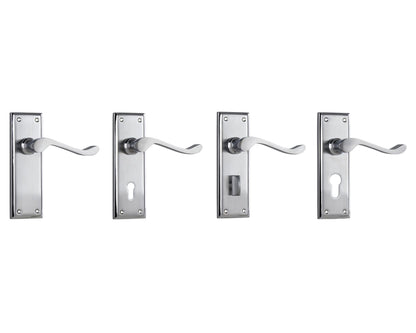 Tradco Camden Door Lever Handle on Rectangular Backplate - Customise to your needs