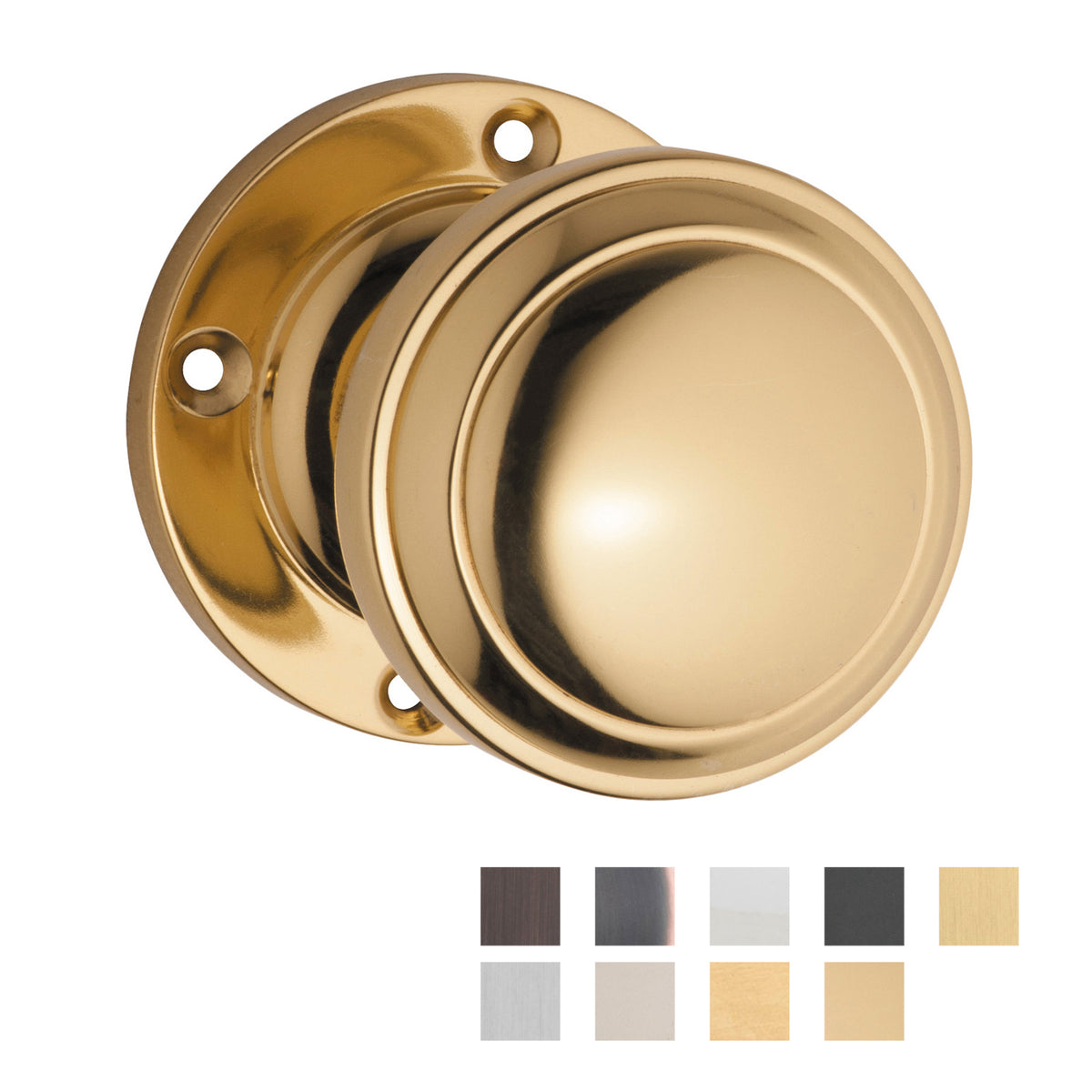 Tradco Milton Door Knob on Round Rose - Customise to your needs