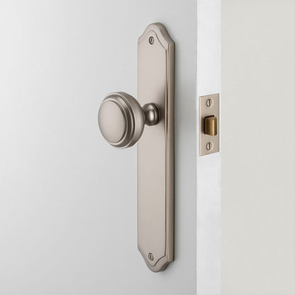 Iver Paddington Door Knob on Shouldered Backplate Chrome Plated