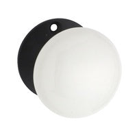 Tradco Porcelain Door Knob on Round Rose