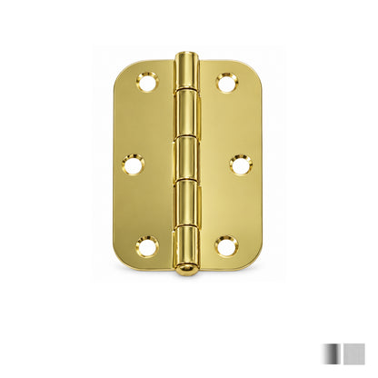 Trio Door Butt Radius Hinge 89x58x1.6mm - Available in Various Finishes