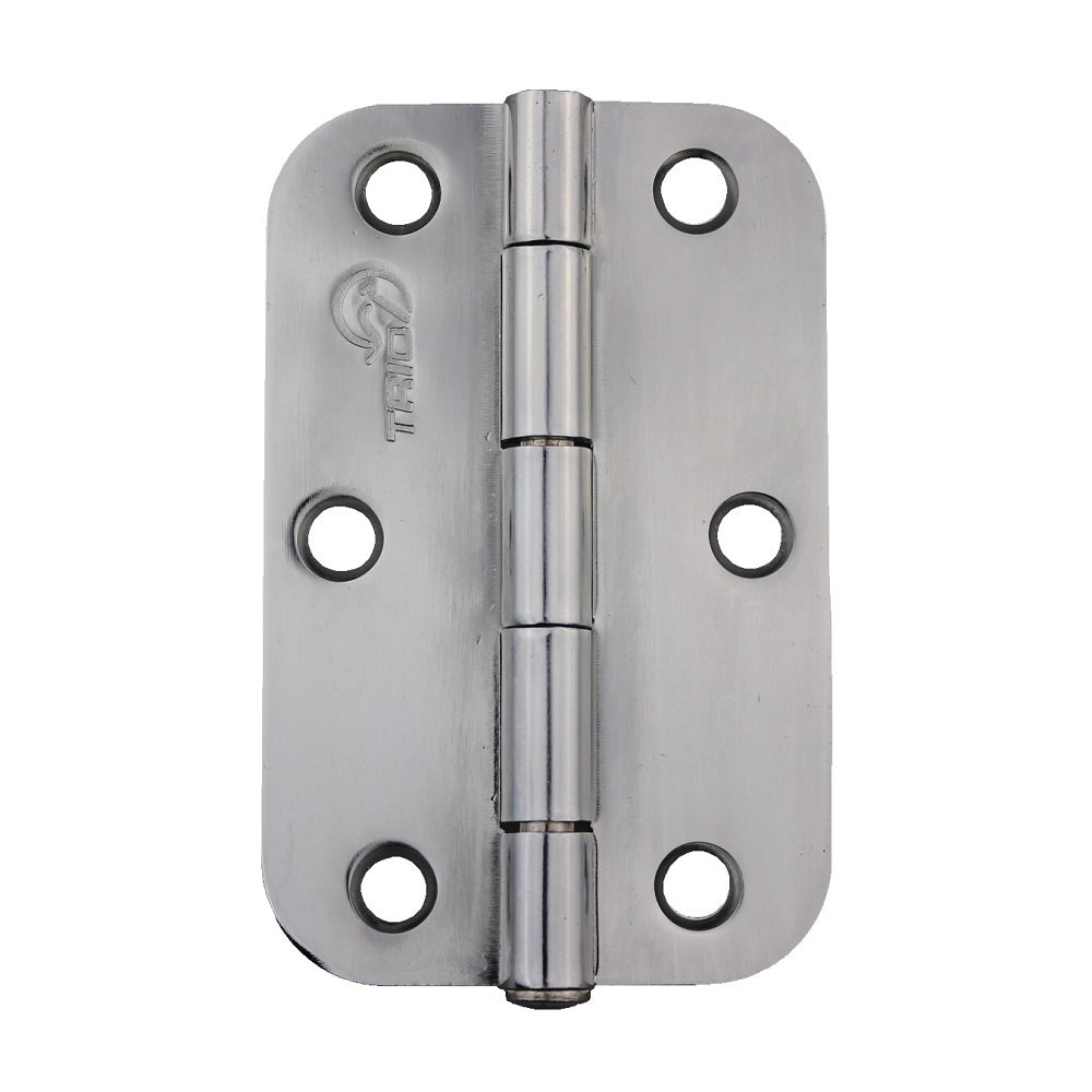 Trio TRB8916LPCP Door Butt Radius Hinge 89x58x1.6mm Polished Chrome
