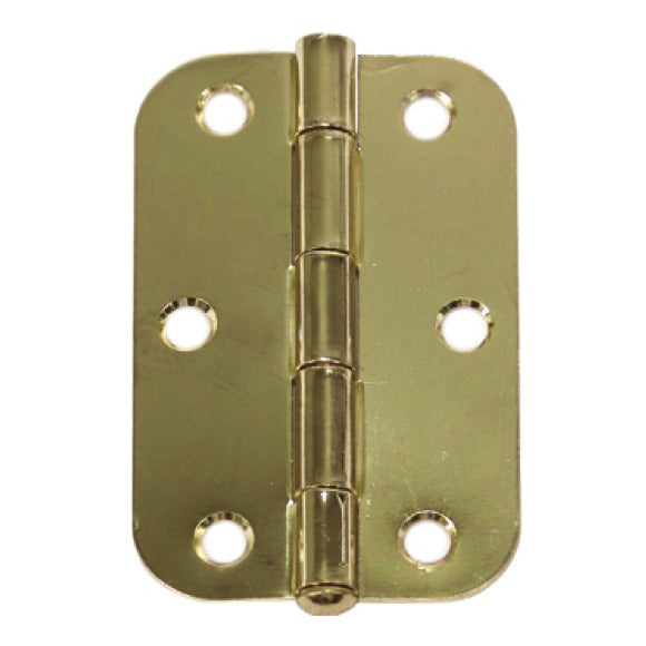 Trio TRB8916LPEB Door Butt Radius Hinge 89x58x1.6mm Brass Plated