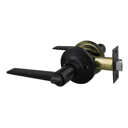 Trio Door Handle Privacy Lever Set 60/70mm Matt Black WDL300BL