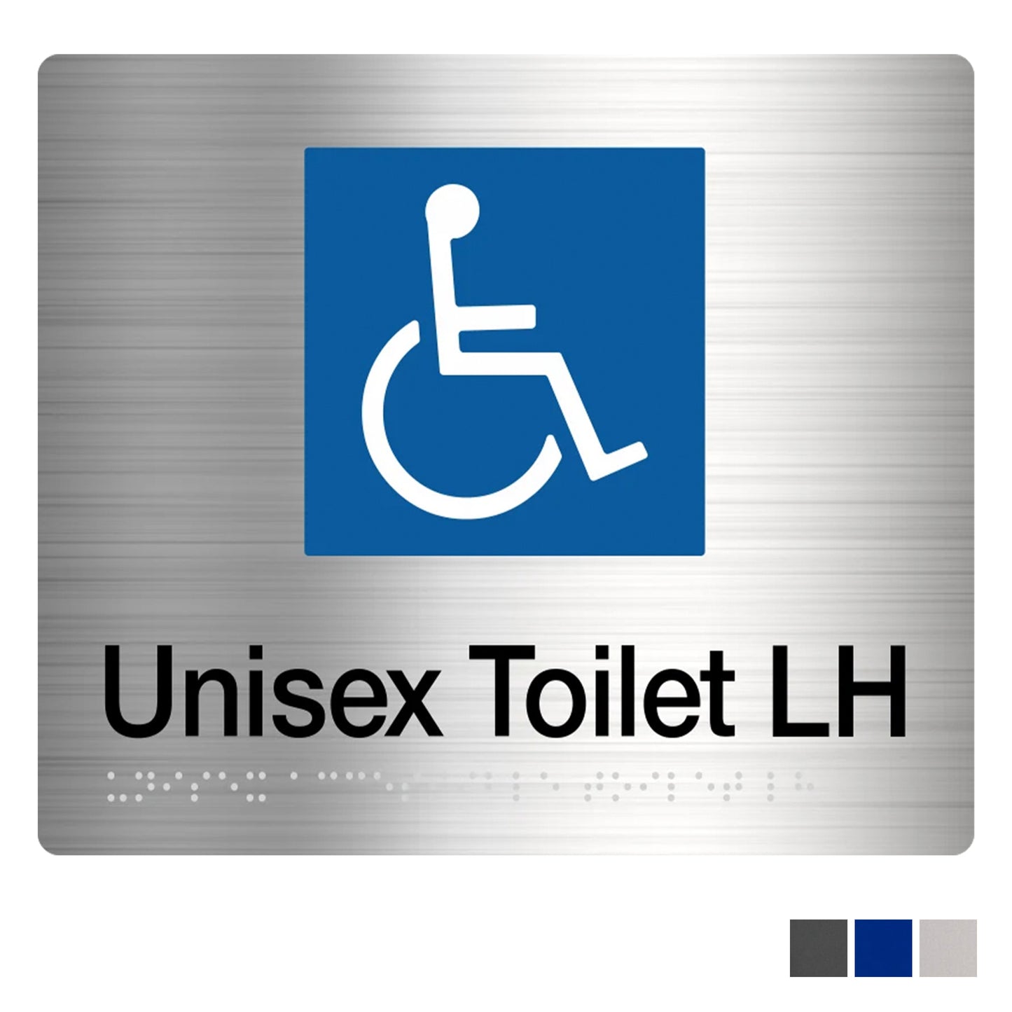 Tim The Sign Man Disabled Toilet Braille Amenity Sign - Available in Various Finishes