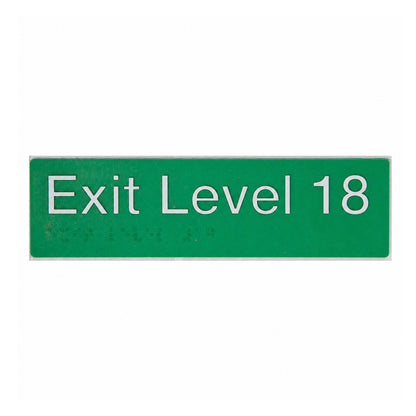 Tim The Sign Man Exit Level Sign - Available in Various Finishes and Level