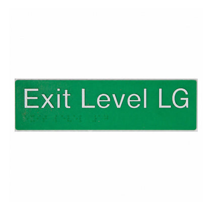 Tim The Sign Man Exit Level Sign - Available in Various Finishes and Level