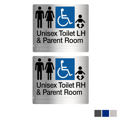 Tim The Sign Man Unisex Disabled Toilet and Parent Room - Available in Various Finishes and Handing