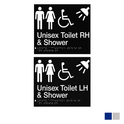 Tim The Sign Man Unisex Disabled Toilet & Shower - Available in Various Finishes and Handing