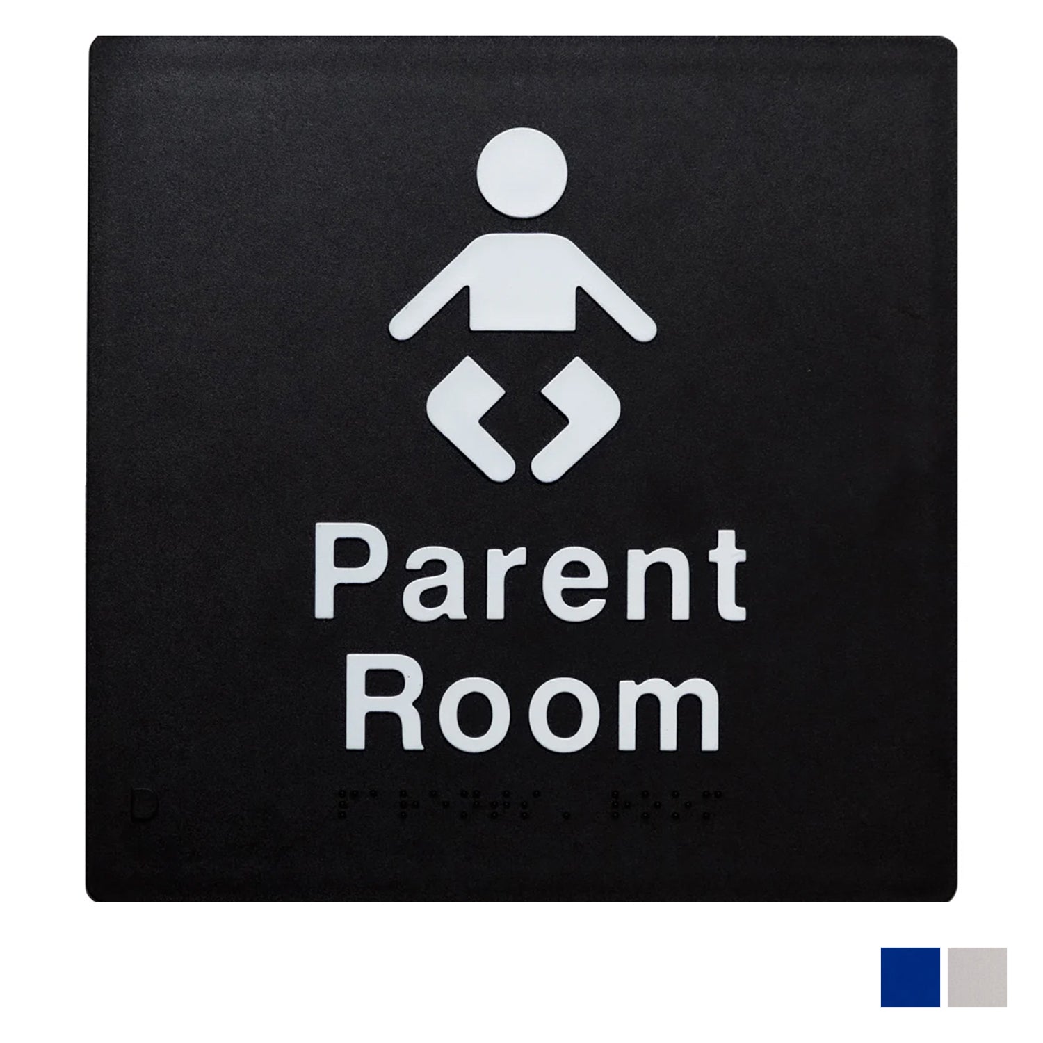 Tim The Sign Man Parent Room Braille Amenity Sign - Available in Various Finishes