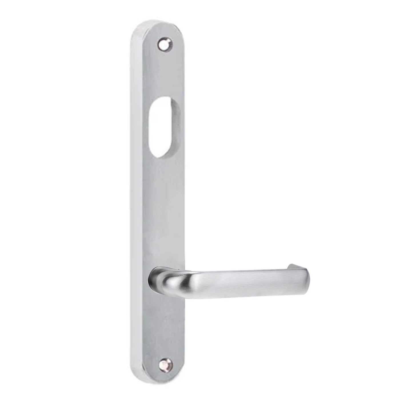 Lockwood 5701 Round End Plate with Cylinder Hole and 77 Lever Chrome Plate 5701/77CP