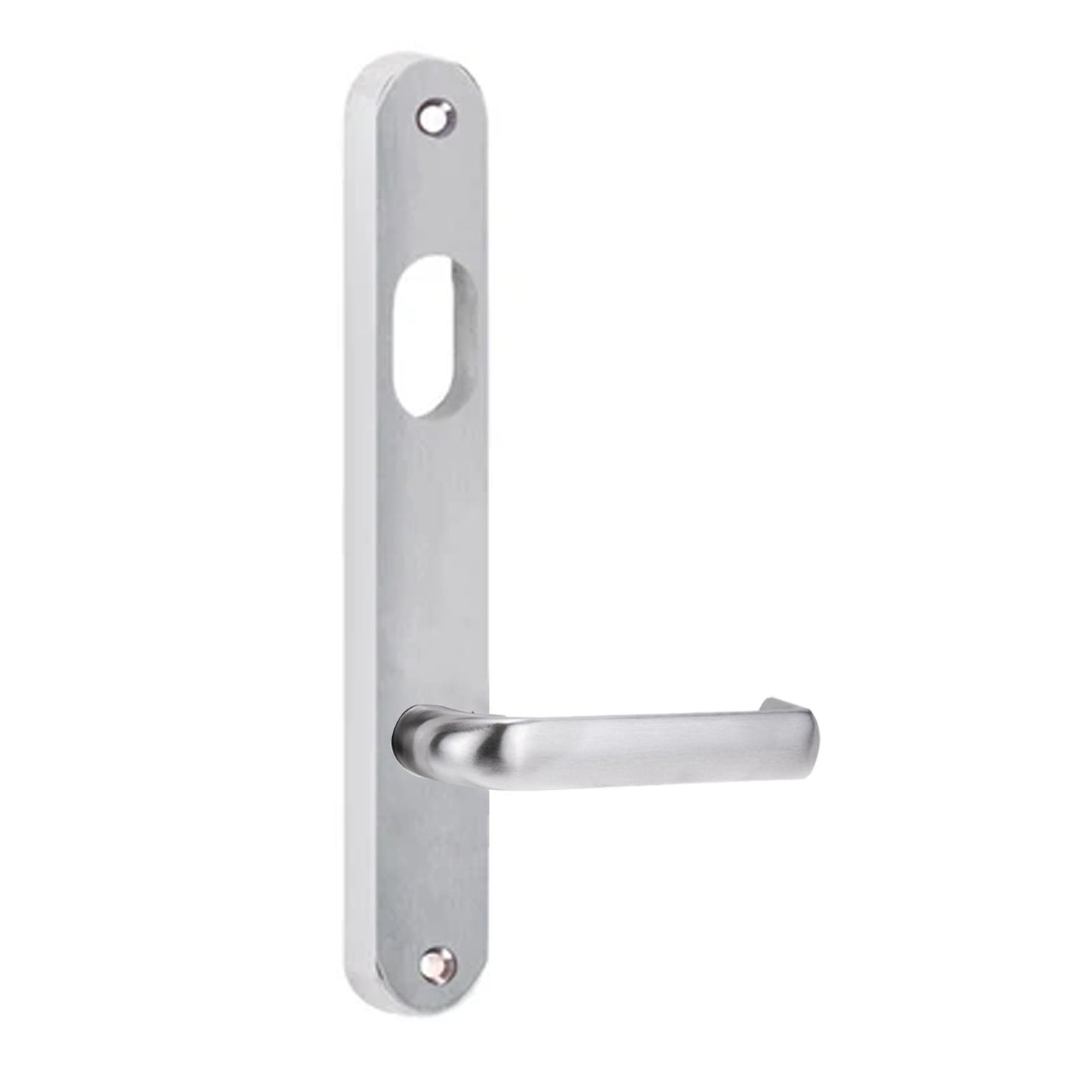Lockwood 5701 Round End Plate with Cylinder Hole and 77 Lever Chrome Plate 5701/77CP
