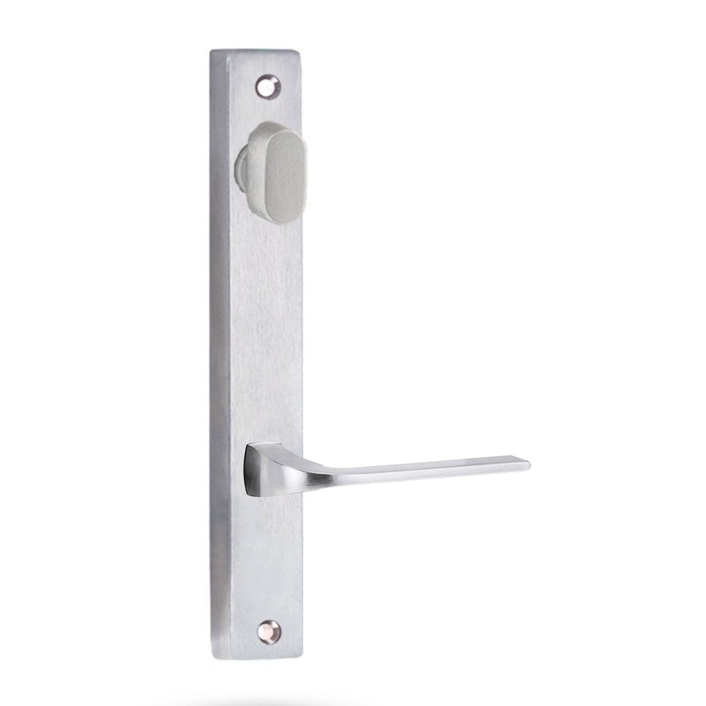 Lockwood 4904 Square End Plate With Turn & 123 Lever Satin Chrome 4904/123SC