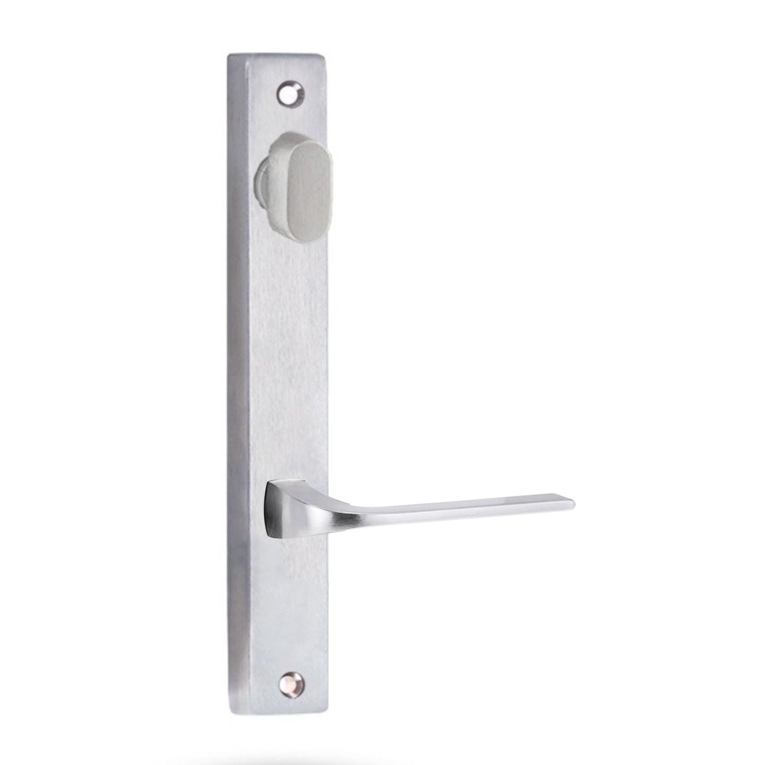 Lockwood 4904 Square End Plate With Turn & 123 Lever Satin Chrome 4904/123SC