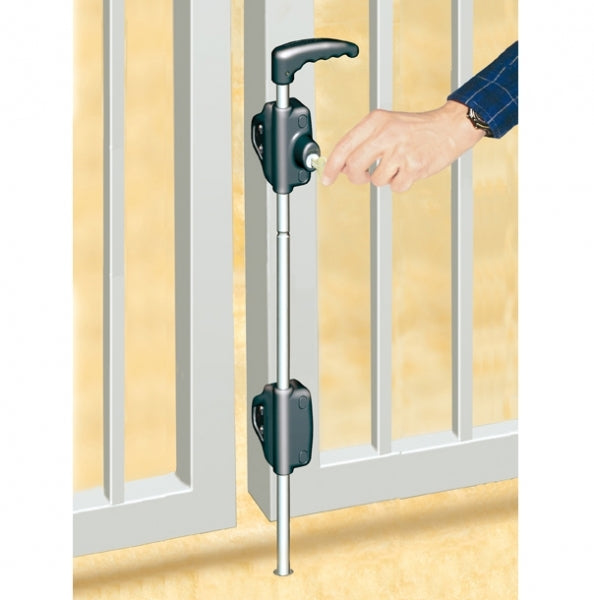 D&D LokkBolt LB124BX-LA Lockable Security Drop Bolt Lock 610mm For Metal Gates