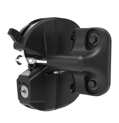 D&D Technologies Round Post LokkLatch with External Access Button Black LL3ABRND
