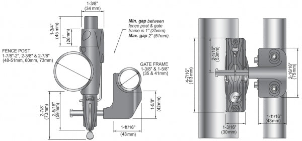 *WHILE SUPPLY LAST* D&D LokkLatch LLABRND General Purpose Round Post Gate Lock w/ External Access