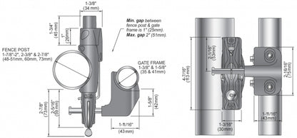 *WHILE SUPPLY LAST* D&D LokkLatch LLABRND General Purpose Round Post Gate Lock w/ External Access