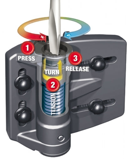D&D TruClose TCAMA2RND Self Closing Mini Multi Adjust Round Post Gate Hinge