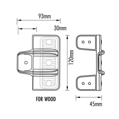 D&D Gate Stop TCGS2 Alignment Device Prevents Damage Suits Wood Gates