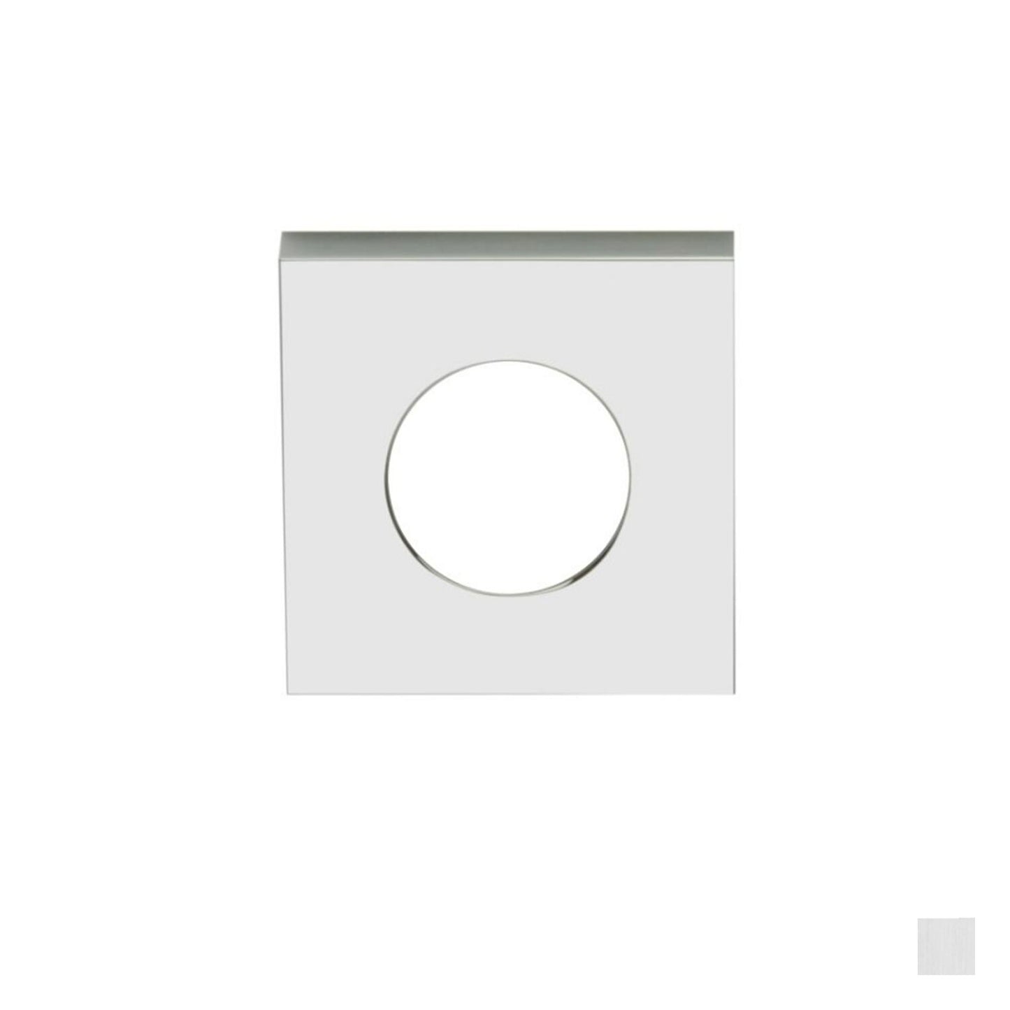 Lockwood Velocity Square Rose Passage Trim  - Available in Chrome Plate and Satin Chrome