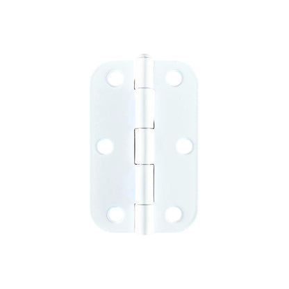 Worldwide Radius Hinge 89x57x1.6mm Loose Pin Matt White RHL89WHS1727330171213