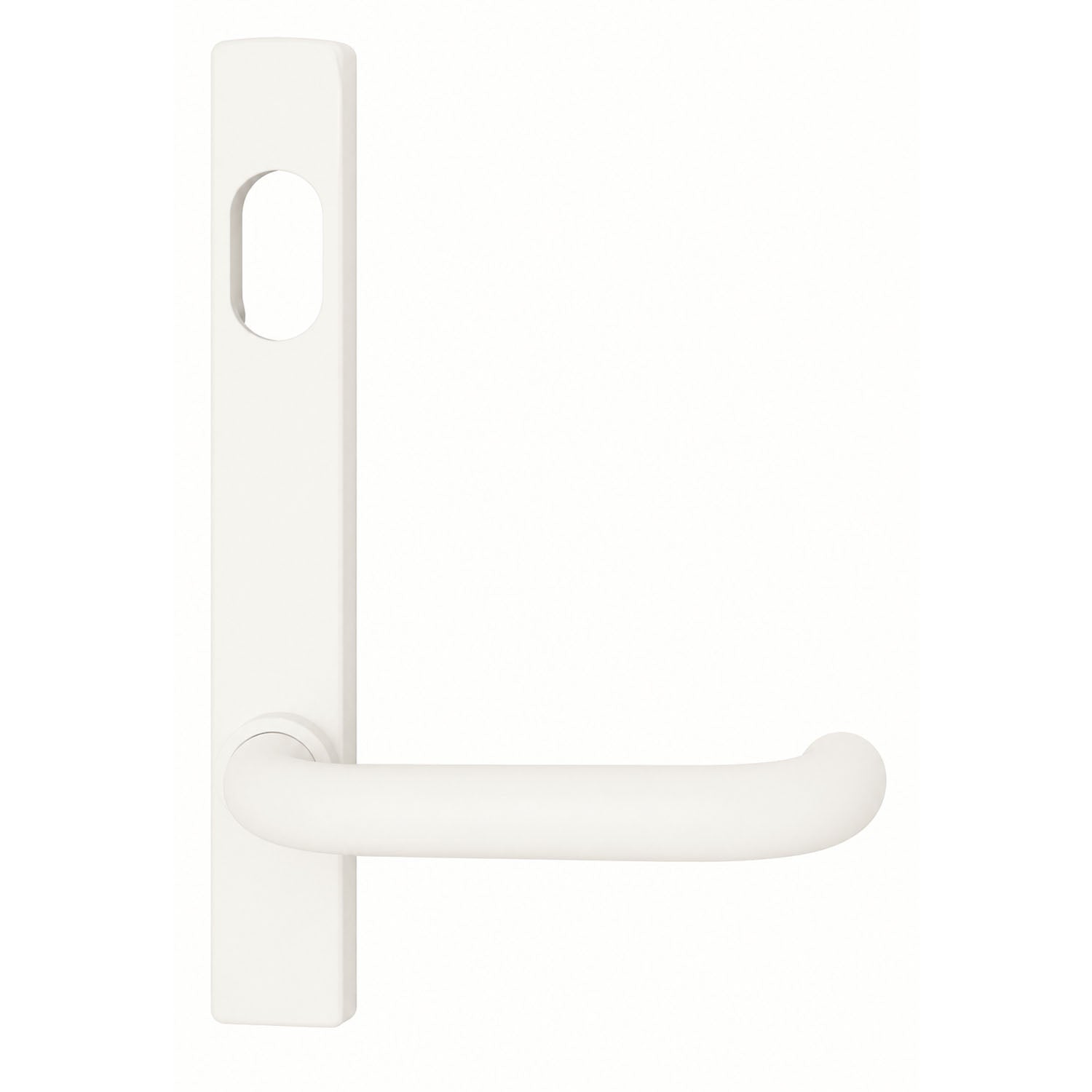 Lockwood 4801 Square End Plate with Cylinder Hole & 70 Lever Dulux - Available in Various Finishes