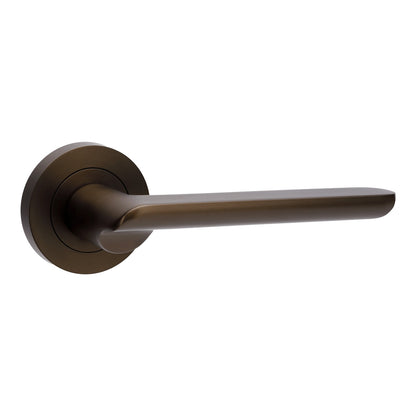 Zanda Regent Door Lever Handle on Rose Ember Bronze - Available in Various Function|ZAN10200EB