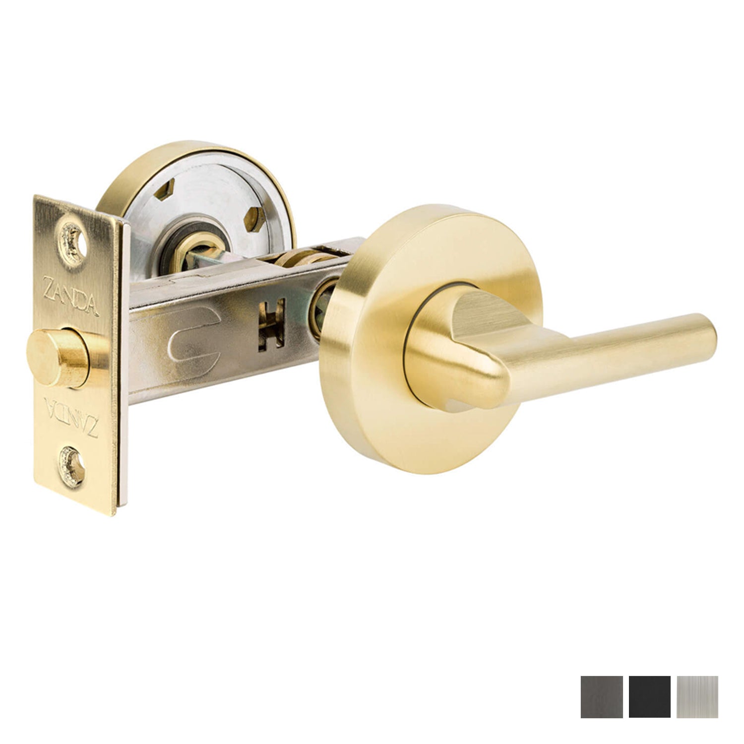 Zanda Disabled Privacy Turn and Release 60mm Backset Includes Bolt - Available in Various Finishes
