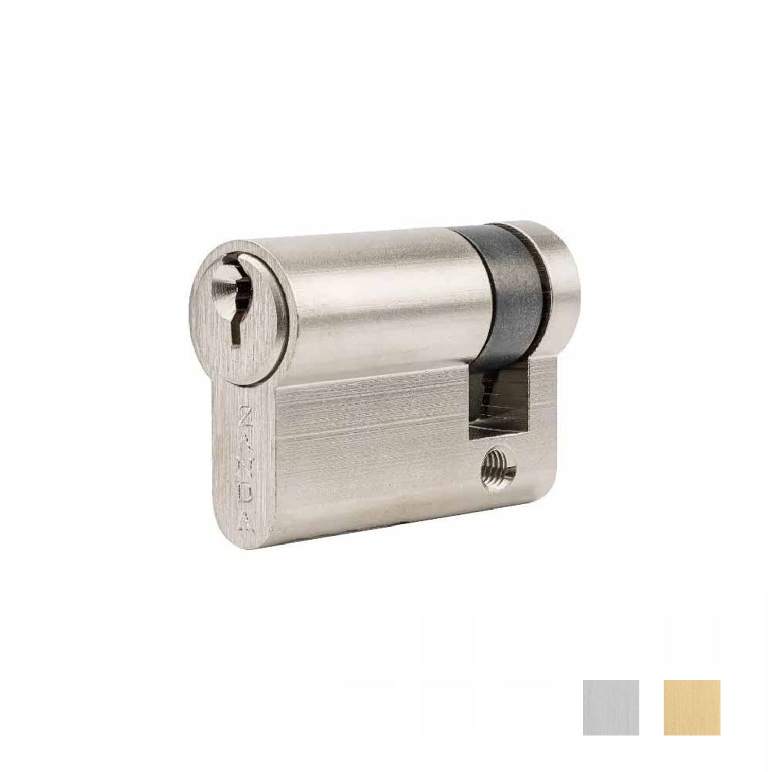 Zanda Euro Half Single Cylinder Key - Available In Various Finishes