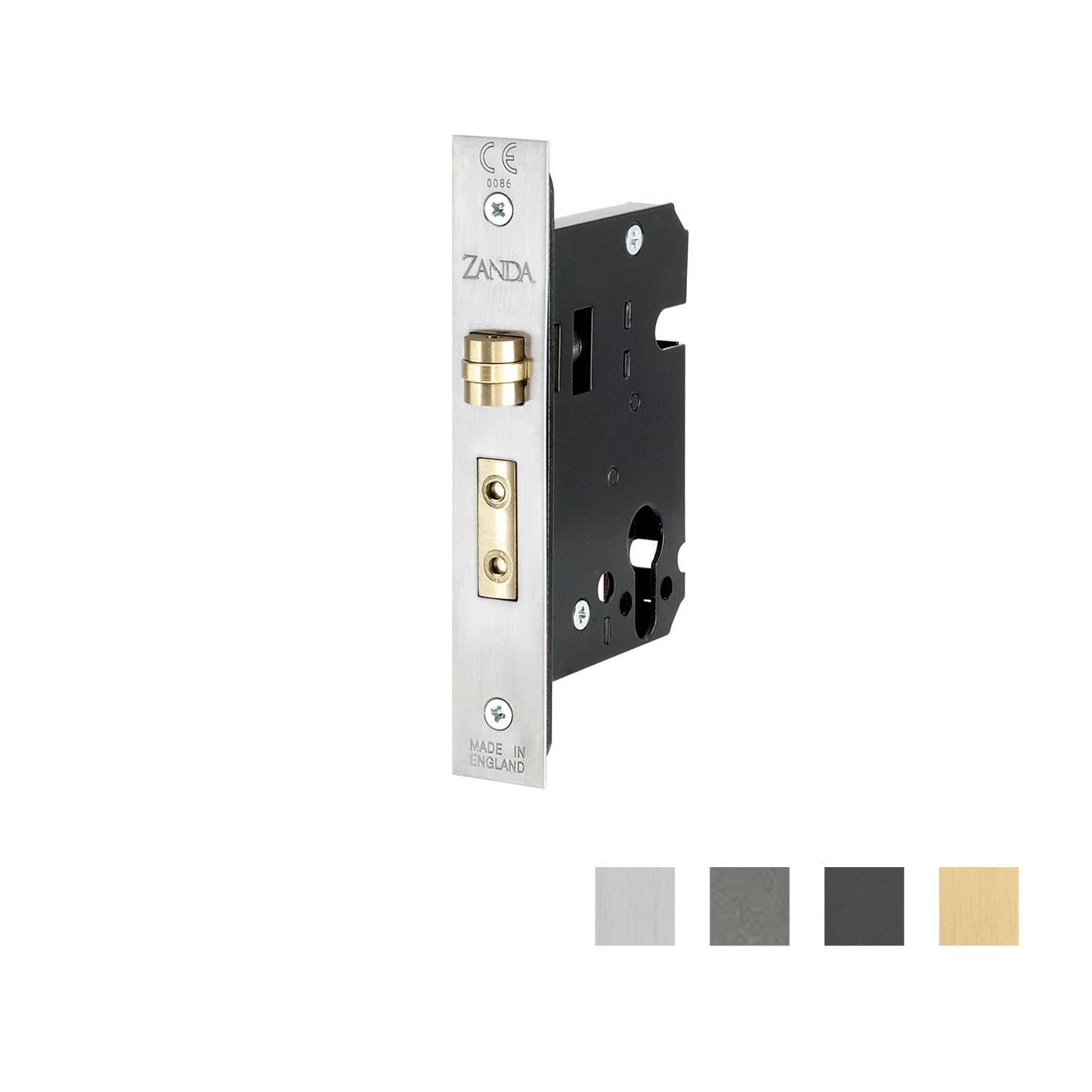 Zanda Square Roller Lock Kit - Available in Various Finishes and Lock Type