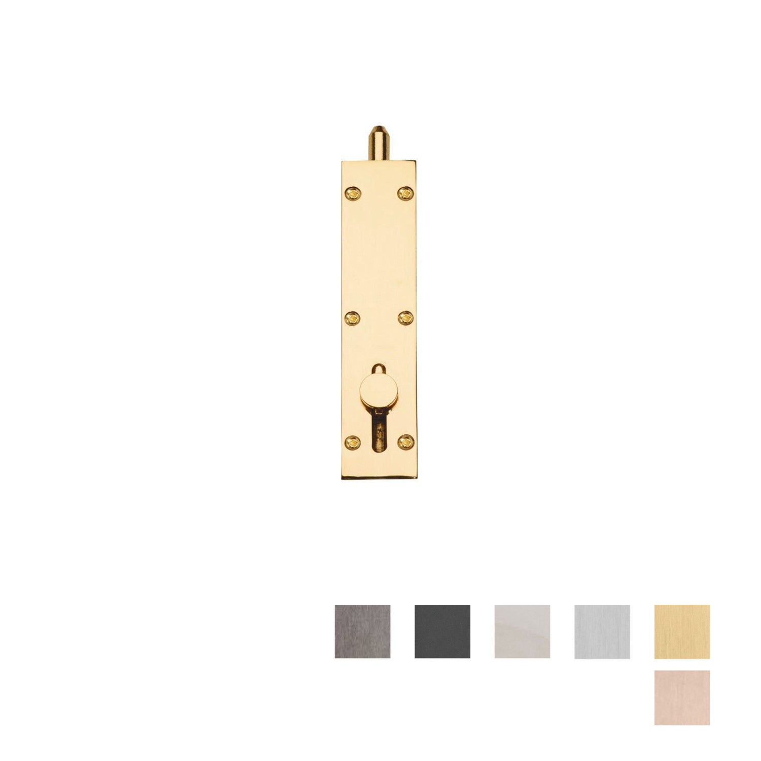 Zanda Straight Reverse Barrel Bolt - Available in Various Finishes and Sizes