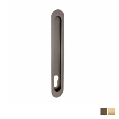Zanda Duke Flush Pull With Euro Hole - Available in Various Finishes