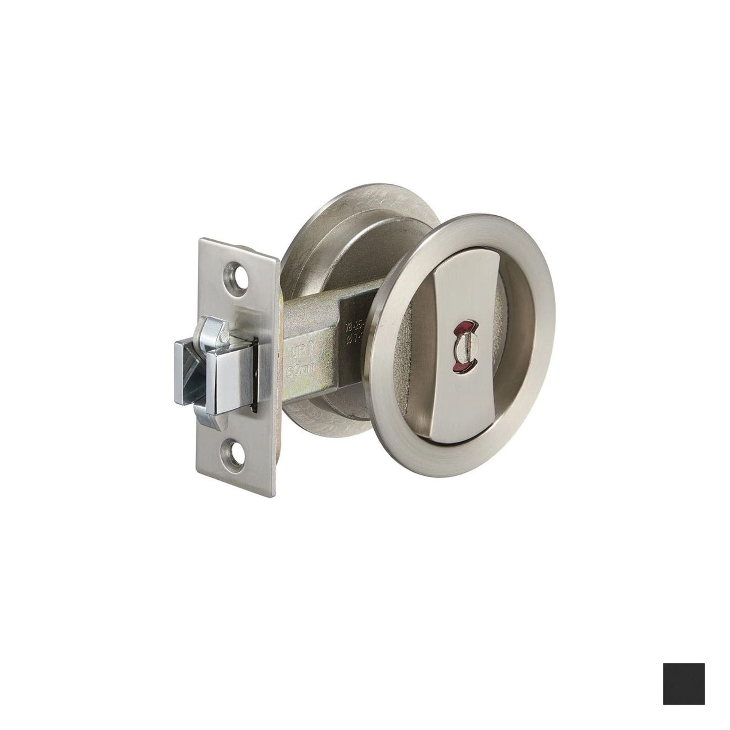 Zanda Round Cavity Sliding Communicating Set - Available in Matt Black and Stainless Steel