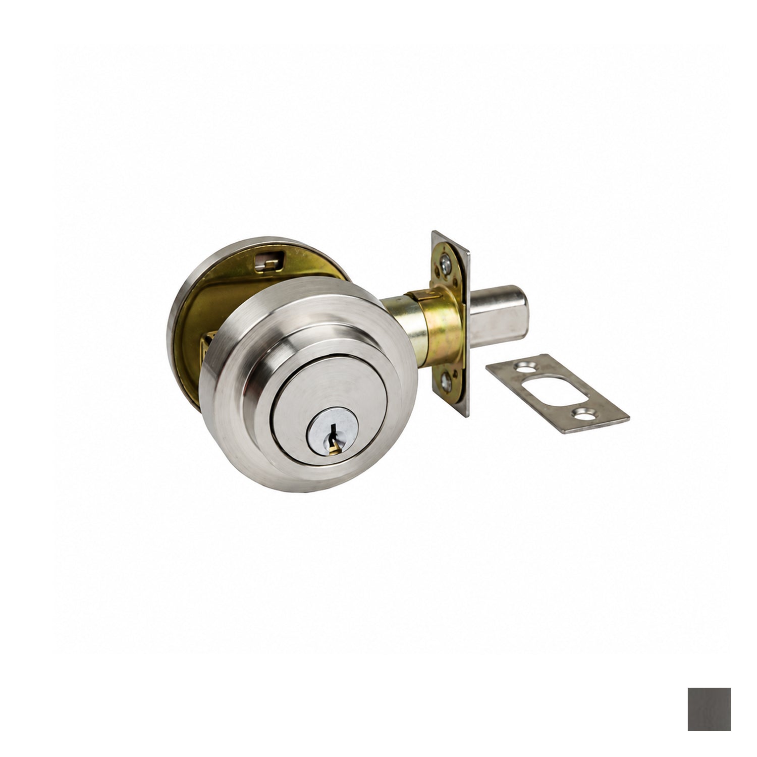 Zanda Round Slimline Deadbolt Double Cylinder - Available in Various Finishes