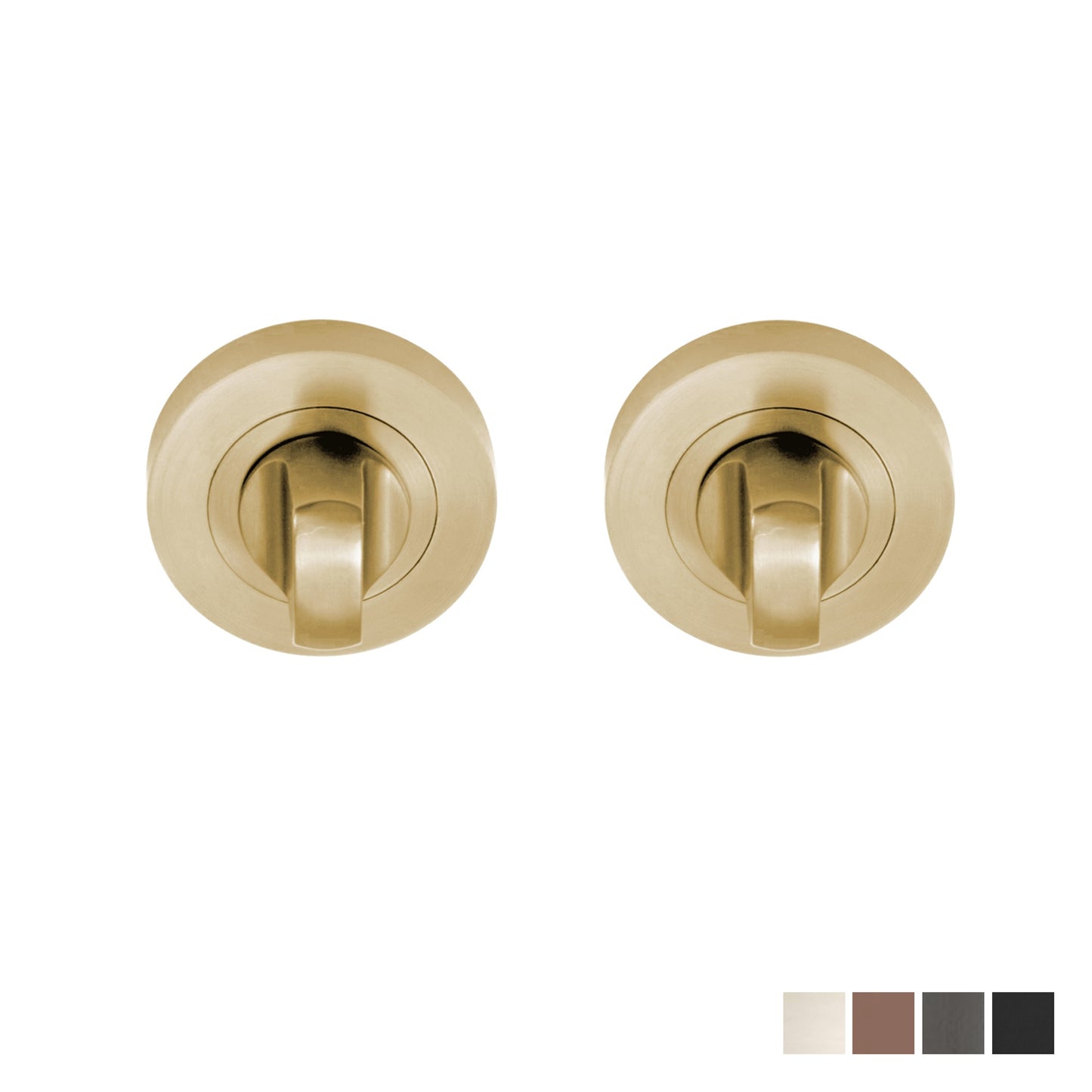 Zanda Round Double Turn Set 55mm Rose - Available in Various Finishes