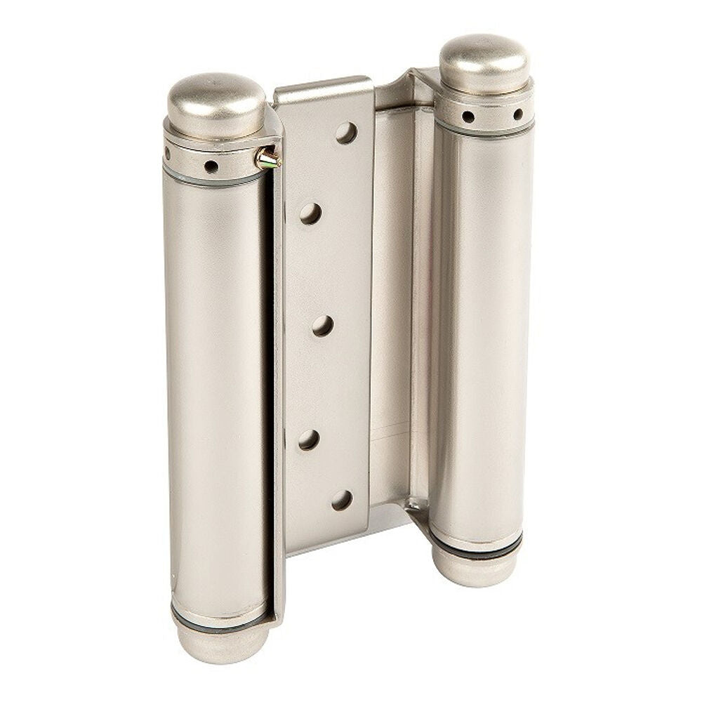 Zanda Double Action Spring hinge Brushed Nickel - Available in Various Sizes
